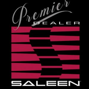 Saleen "Premier Dealer" Applique  18"x21" (Clear Background)