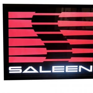 Saleen Illuminated Sign Single Sided